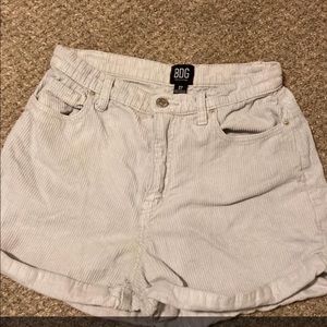 Urban outfitters white corduroyed shorts